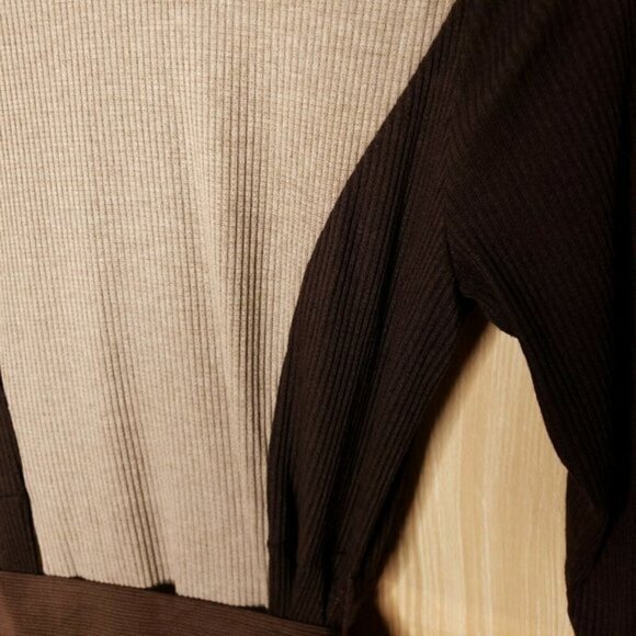 Robbie Bee NWT Cowl Neck Thermal Petite Dress - Picture 3 of 10